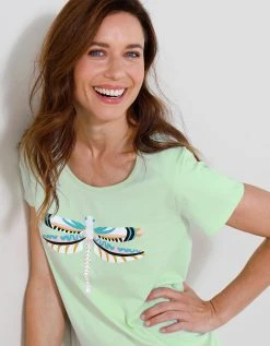 Blancheporte Chemise De Nuit Longue Imprimé "Libellule" 7 Blancheporte Chemise De Nuit Longue Imprimé "Libellule" -Blancheport en ligne 703484 C01 zoomx vue3