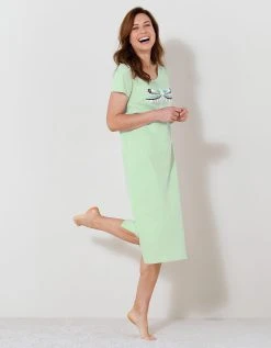 Blancheporte Chemise De Nuit Longue Imprimé "Libellule" 9 Blancheporte Chemise De Nuit Longue Imprimé "Libellule" -Blancheport en ligne 703484 C01 zoomx vue5