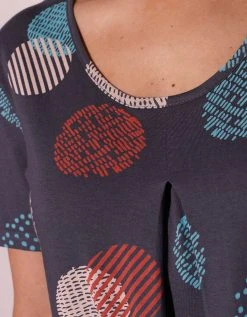 Blancheporte Chemise De Nuit Longue Imprimée Graphique 5 Blancheporte Chemise De Nuit Longue Imprimée Graphique -Blancheport en ligne 703503 C01 zoomx vue6