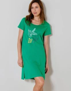 Blancheporte Chemise De Nuit Courte Imprimé Poissons -Blancheport en ligne 703560 C01 zoomx vue5