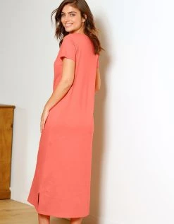 Blancheporte Chemise De Nuit Longue Manches Courtes Motif "panda Roux" -Blancheport en ligne 703574 C01 zoomx vue5