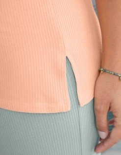 Blancheporte Tee-shirt Pyjama Maille Viscose Côtelée -Blancheport en ligne 703590 C01 zoomx vue5