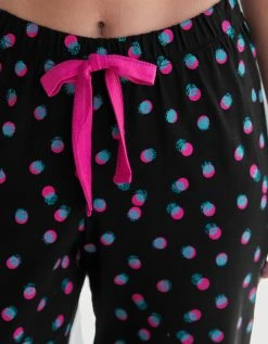 Blancheporte Pantacourt Pyjama Imprimé à Pois -Blancheport en ligne 703602 C01 zoomx vue4