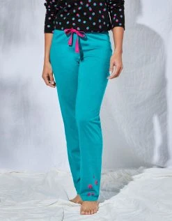 Blancheporte Pantalon Pyjama Coton Enjoy Uni Imprimé Placé