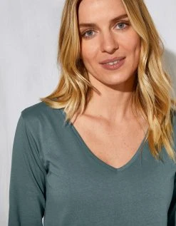 Blancheporte Tee-shirt Pyjama Manches Longues Imprimé Placé "pétales De Fleurs" 4 Blancheporte Tee-shirt Pyjama Manches Longues Imprimé Placé "pétales De Fleurs" -Blancheport en ligne 703608 C01 zoomx vue5