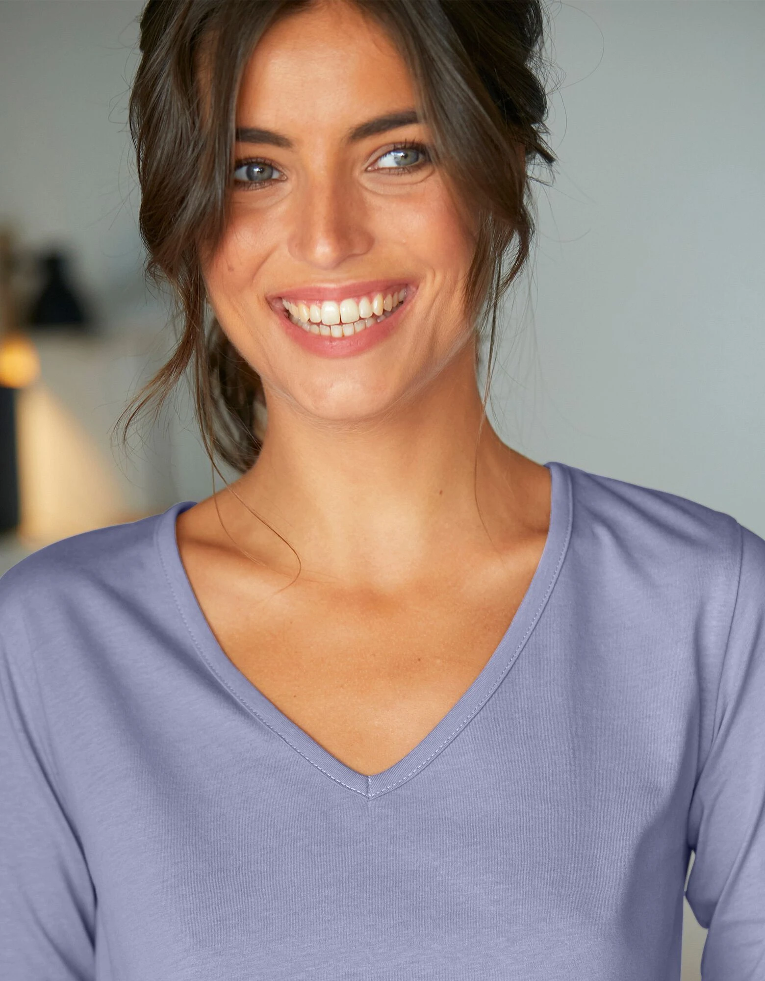 Tee-shirt pyjama manches longues uni Blancheporte Tee-shirt Pyjama Manches Longues Uni -Blancheport en ligne