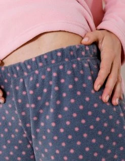 Blancheporte Pyjama Pantalon Col Boule Maille Polaire 6 Blancheporte Pyjama Pantalon Col Boule Maille Polaire -Blancheport en ligne 703615 C01 zoomx vue7