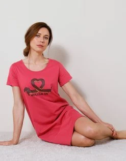 Blancheporte Chemise De Nuit Courte Imprimé Teckel "Mon Meilleur Ami"