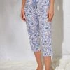 Blancheporte Pantacourt Pyjama Imprimé "pétales De Fleurs"