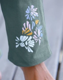 Blancheporte Pantalon Pyjama Coton Imprimé Placé "pétales" 5 Blancheporte Pantalon Pyjama Coton Imprimé Placé "pétales" -Blancheport en ligne 703621 C01 zoomx vue6