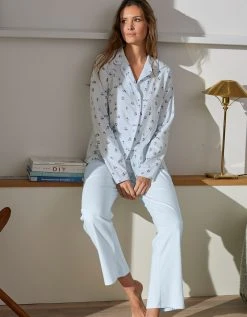 Blancheporte Pyjama Imprimé "tulipes" Col Tailleur Manches Longues