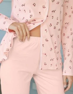 Blancheporte Pyjama Imprimé "tulipes" Col Tailleur Manches Longues 5 Blancheporte Pyjama Imprimé "tulipes" Col Tailleur Manches Longues -Blancheport en ligne 703625 C01 zoomx vue6