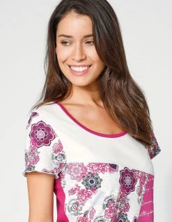 Blancheporte Chemise De Nuit Découpes Fantaisie -Blancheport en ligne 703643 C00 zoomx vue3