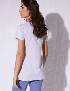 Blancheporte Tee-shirt Col Plumetis Manches Courtes -Blancheport en ligne 703668 C01 zoomx vue7