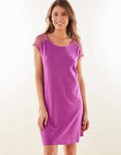 Blancheporte Chemise De Nuit Viscose Et Plumetis