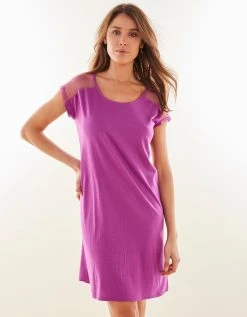 Blancheporte Chemise De Nuit Viscose Et Plumetis 3 Blancheporte Chemise De Nuit Viscose Et Plumetis -Blancheport en ligne 703669 C01 zoomx vue4