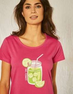 Blancheporte Chemise De Nuit Courte En Coton Motif Limonade Manches Courtes 11 Blancheporte Chemise De Nuit Courte En Coton Motif Limonade Manches Courtes -Blancheport en ligne 703683 C01 zoomx vue5