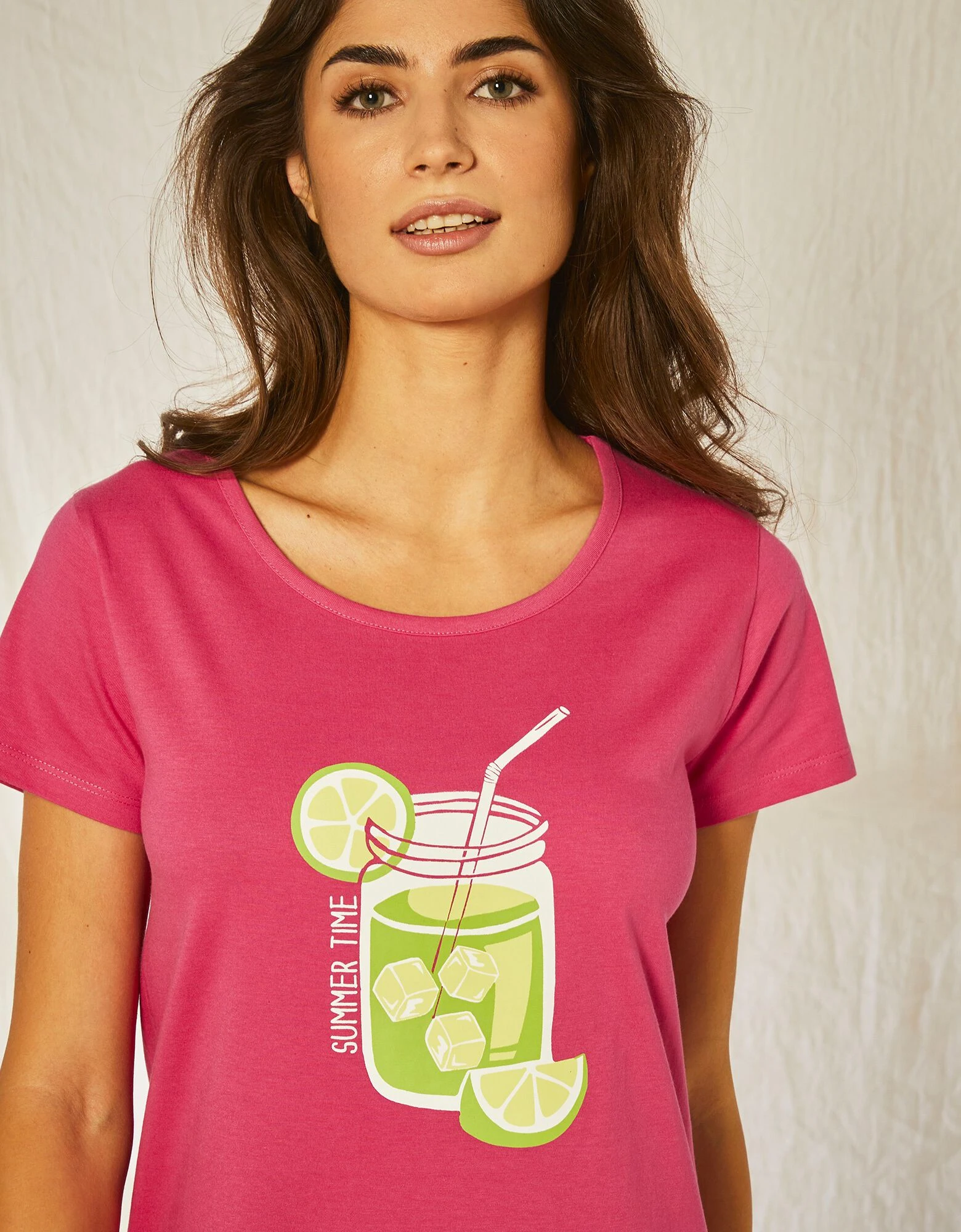 Blancheporte Chemise De Nuit Courte En Coton Motif Limonade Manches Courtes 5 Blancheporte Chemise De Nuit Courte En Coton Motif Limonade Manches Courtes – Image 5