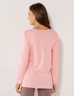 Blancheporte Tee-shirt Imprimé Fleurs - Manches Longues -Blancheport en ligne 703686 C05 zoomx vue3