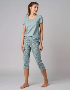 Blancheporte Pantacourt De Pyjama Imprimé Fleurs 4 Blancheporte Pantacourt De Pyjama Imprimé Fleurs -Blancheport en ligne 703703 C03 zoomx vue5