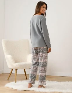 Blancheporte Pyjama Maille Polaire Manches Longues Imprimé Coeur 5 Blancheporte Pyjama Maille Polaire Manches Longues Imprimé Coeur -Blancheport en ligne 703713 C00 zoomx vue6