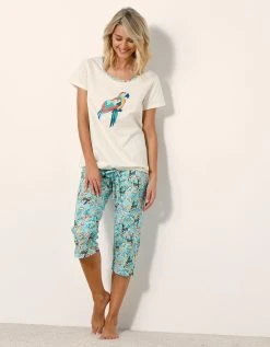 Blancheporte Pyjama Pantacourt Roméo Imprimé Toucan