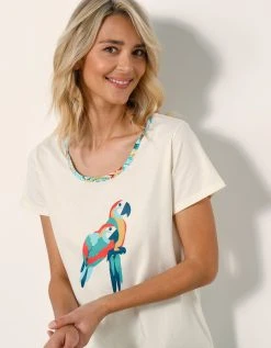 Blancheporte Pyjama Pantacourt Roméo Imprimé Toucan -Blancheport en ligne 703720 C01 zoomx vue4