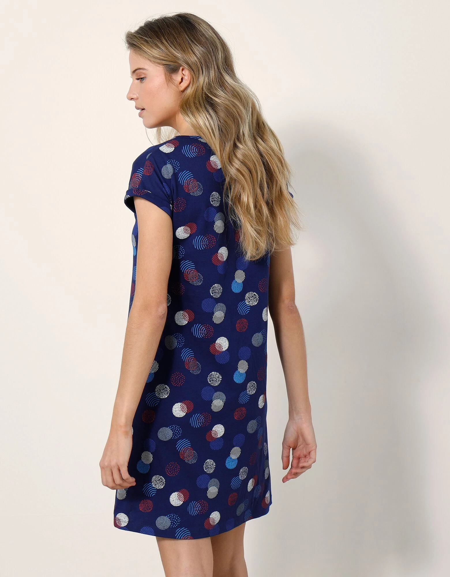 Chemise de nuit courte imprimée Arty Blancheporte Chemise De Nuit Courte Imprimée Arty -Blancheport en ligne