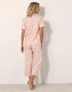 Blancheporte Pyjama Pantalon Court Imprimé « Tulipes » - Col Tailleur 2 Blancheporte Pyjama Pantalon Court Imprimé « Tulipes » - Col Tailleur -Blancheport en ligne 703728 C02 zoomx vue3