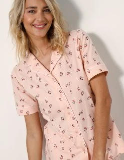 Blancheporte Pyjama Pantalon Court Imprimé « Tulipes » - Col Tailleur 4 Blancheporte Pyjama Pantalon Court Imprimé « Tulipes » - Col Tailleur -Blancheport en ligne 703728 C02 zoomx vue5