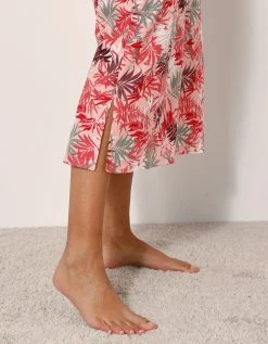 Blancheporte Chemise De Nuit Longue Imprimée - Coton Modal -Blancheport en ligne 703739 C01 zoomx vue6