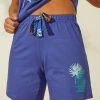 Blancheporte Short De Pyjama En Coton - Uni Tropical