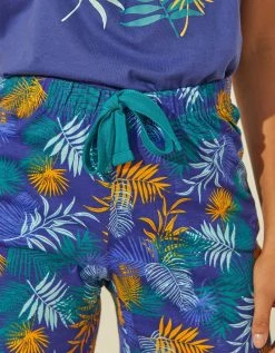 Blancheporte Short De Pyjama En Coton - Imprimé Tropical 3 Blancheporte Short De Pyjama En Coton - Imprimé Tropical -Blancheport en ligne 703744 C00 zoomx vue4