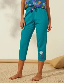Blancheporte Pantacourt De Pyjama En Coton - Uni Tropical