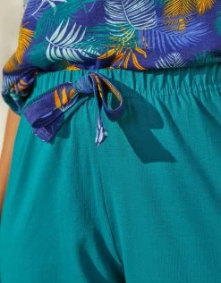 Blancheporte Pantacourt De Pyjama En Coton - Uni Tropical 3 Blancheporte Pantacourt De Pyjama En Coton - Uni Tropical -Blancheport en ligne 703745 C02 zoomx vue4