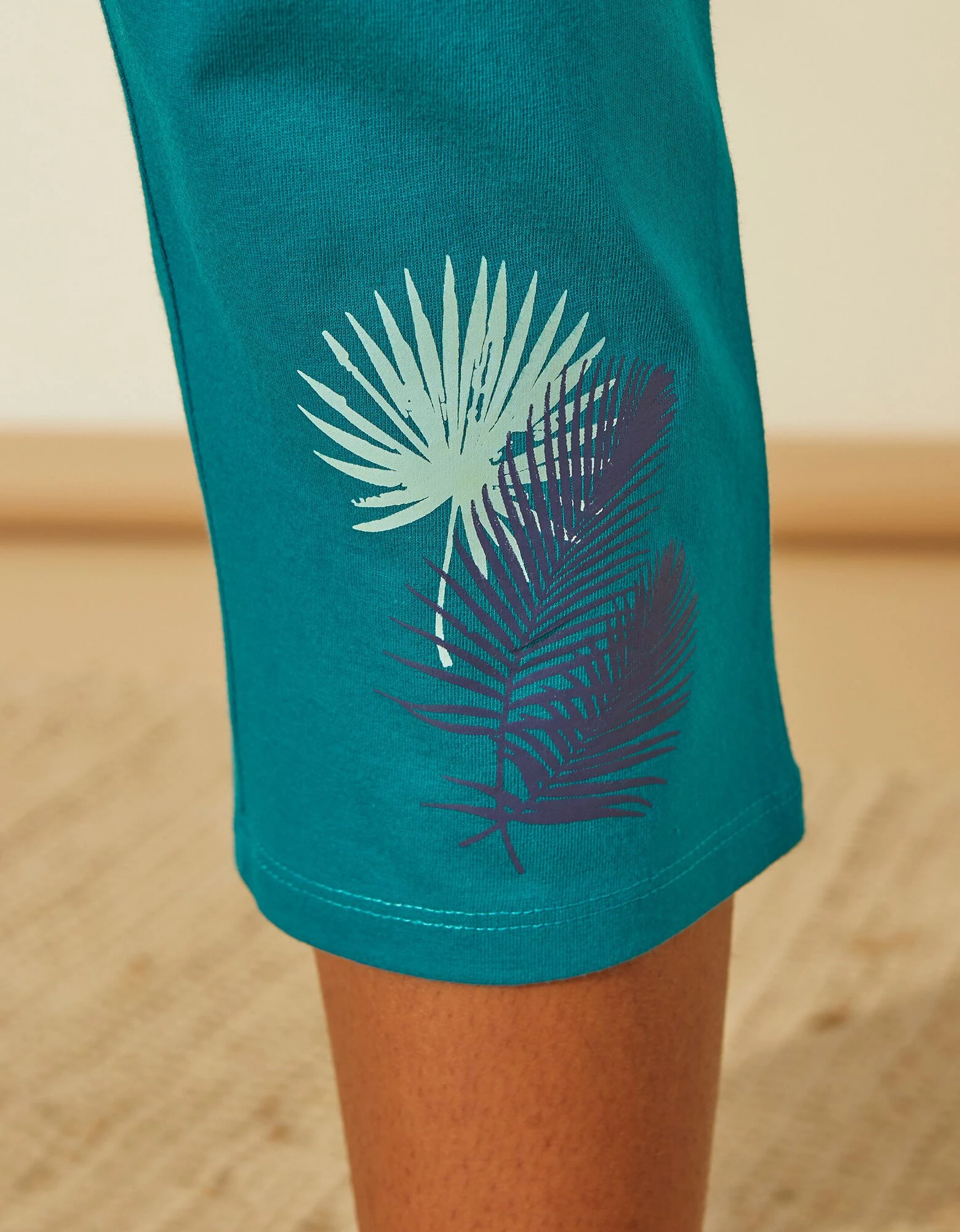 Pantacourt de pyjama en coton - uni tropical Blancheporte Pantacourt De Pyjama En Coton - Uni Tropical -Blancheport en ligne