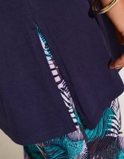 Blancheporte Pyjama Avec Pantacourt Imprimé Tropical -Blancheport en ligne 703765 C01 zoomx vue5