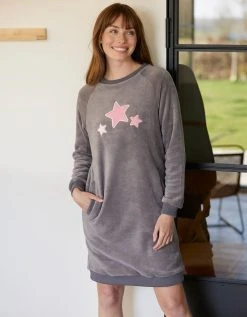 Blancheporte Chemise De Nuit Polaire "étoiles"