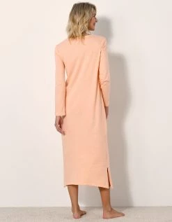 Blancheporte Chemise De Nuit Longue Manches Longues Unie -Blancheport en ligne 703825 C00 zoomx vue3