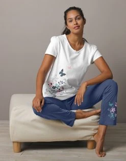 Blancheporte Tee-shirt Imprimé Placé Bucolique - Manches Courtes -Blancheport en ligne 703842 C00 zoomx vue3