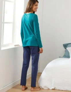 Blancheporte Tee-shirt Col Imprimé Bucolique - Manches Longues -Blancheport en ligne 703845 C00 zoomx vue4