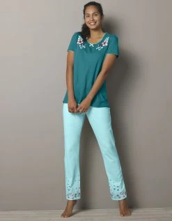 Blancheporte Pantalon Base Imprimée Bucolique - Coton Jersey