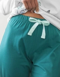 Blancheporte Pantalon Base Imprimée Bucolique - Coton Jersey -Blancheport en ligne 703849 C03 zoom detailRFP