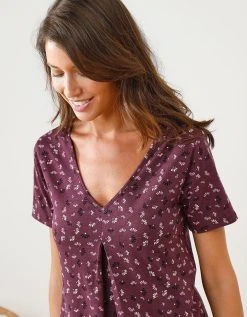 Blancheporte Pyjama Longueur Tunique Imprimé Avec Legging Court 2 Blancheporte Pyjama Longueur Tunique Imprimé Avec Legging Court -Blancheport en ligne 703857 C01 zoomx vue3