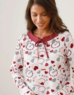 Blancheporte Pyjama Femme Imprimé "coeurs" -Blancheport en ligne 703864 C03 zoomx vue5
