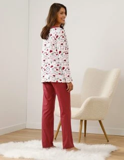 Blancheporte Pyjama Femme Imprimé "coeurs" -Blancheport en ligne 703864 C03 zoomx vue6