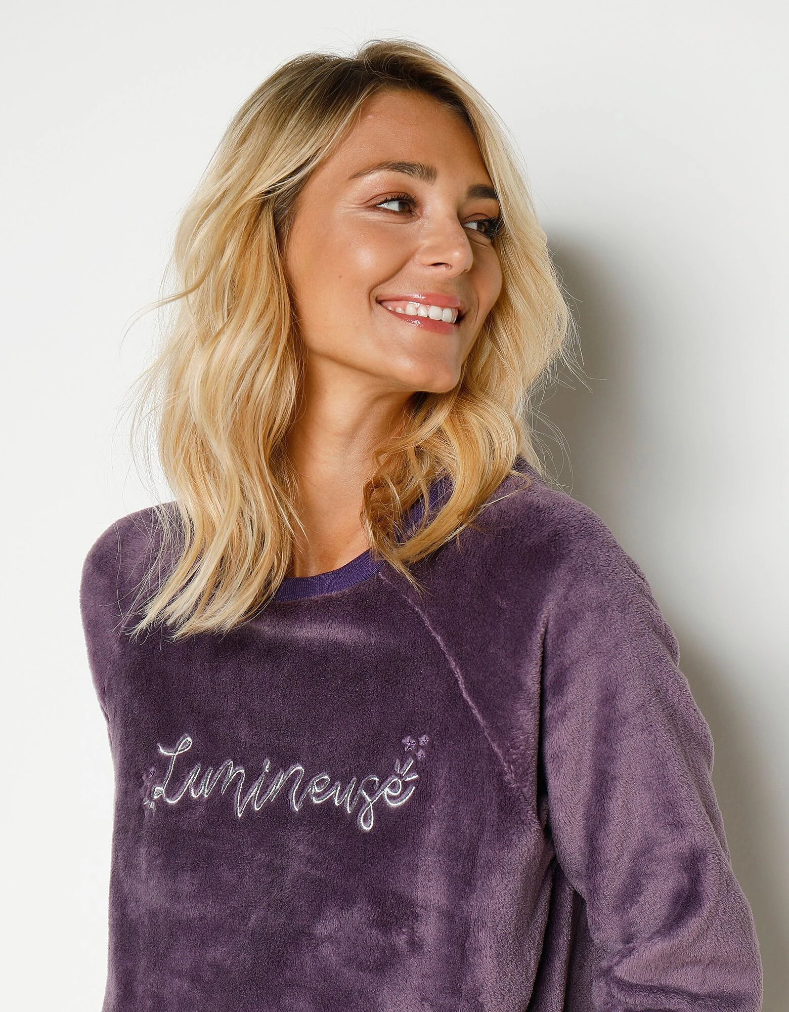 Chemise de nuit manches longues maille polaire "lumineuse" Blancheporte Chemise De Nuit Manches Longues Maille Polaire "lumineuse" -Blancheport en ligne