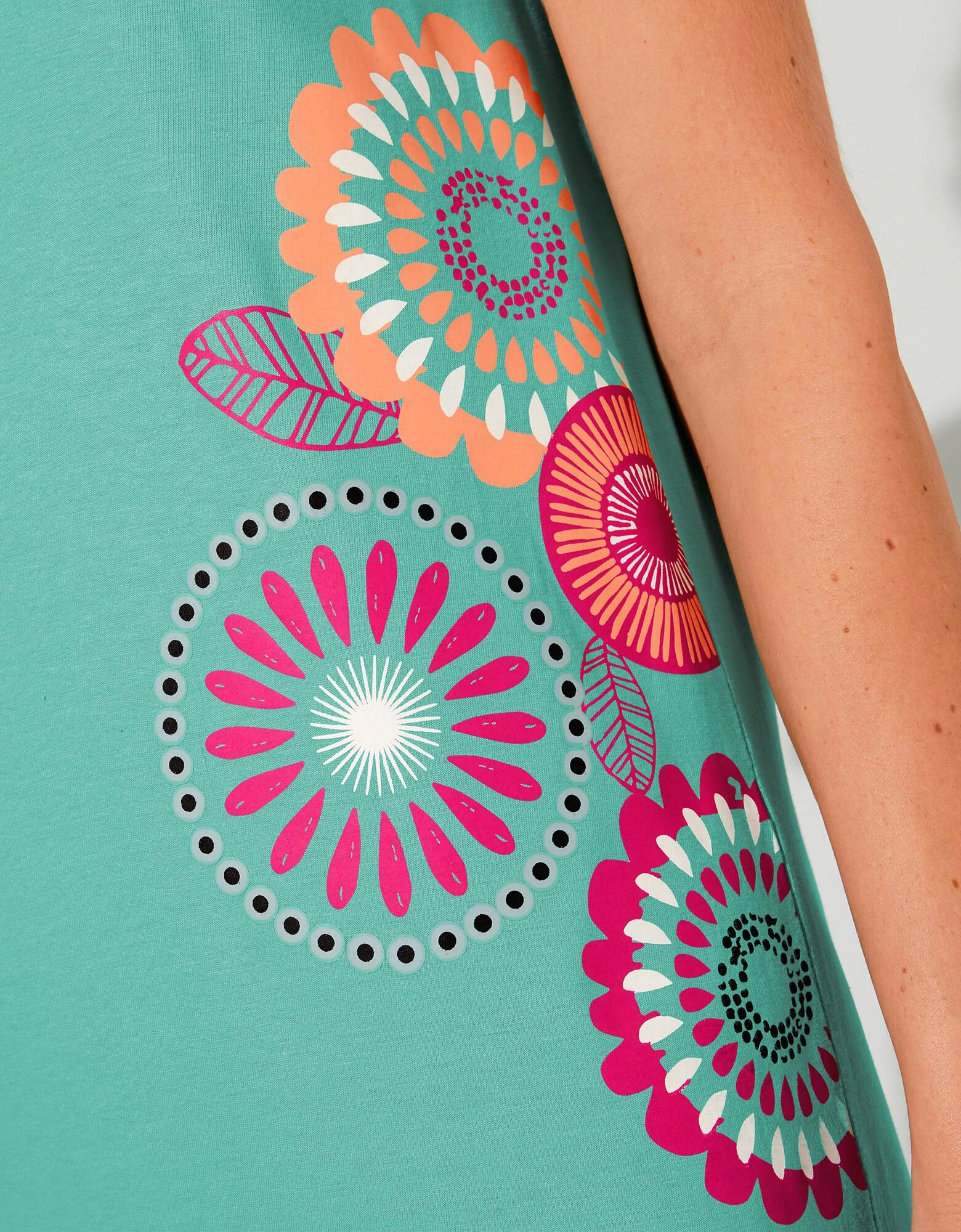 Chemise de nuit longue imprimé rosaces Blancheporte Chemise De Nuit Longue Imprimé Rosaces -Blancheport en ligne