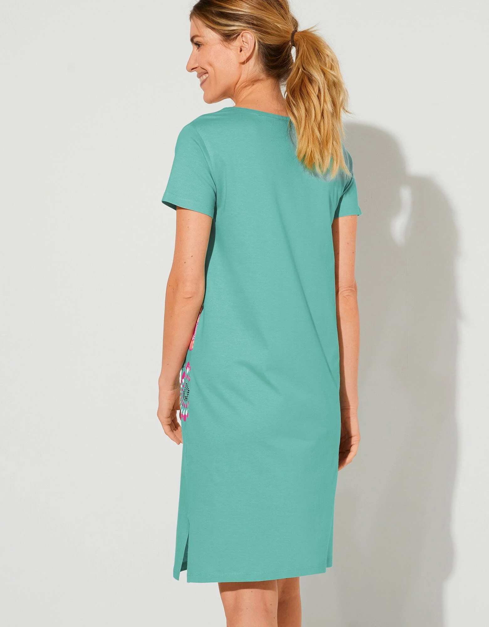 Chemise de nuit courte imprimé rosaces Blancheporte Chemise De Nuit Courte Imprimé Rosaces -Blancheport en ligne