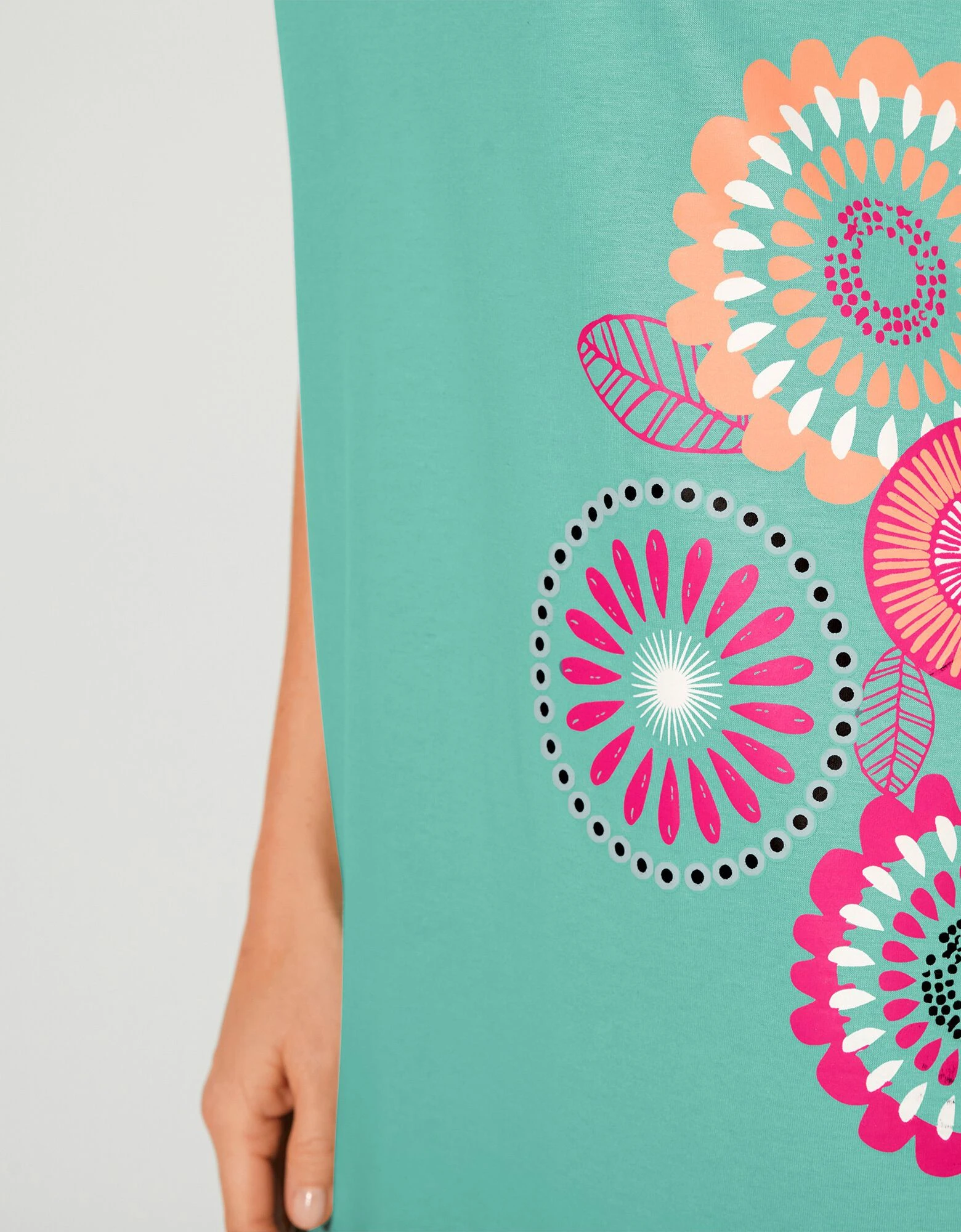 Chemise de nuit courte imprimé rosaces Blancheporte Chemise De Nuit Courte Imprimé Rosaces -Blancheport en ligne